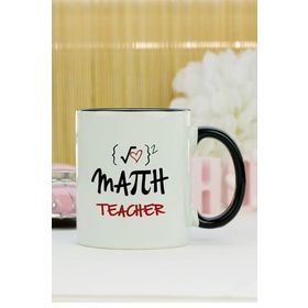Hediyelen HDYLNSYH305MAT Math Teacher Kupa Bardak Siyah