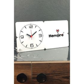 Hediyelen Hemşireye Hediye Ahşap Masa Saati