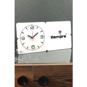 Hediyelen Hemşireye Hediye Ahşap Masa Saati