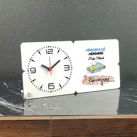 Hediyelen Hidrojeoloji Mühendisi Ahşap Masa Saati