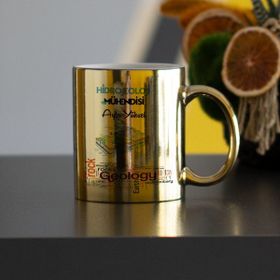 Hediyelen Hidrojeoloji Mühendisi Gold Kupa Bardak