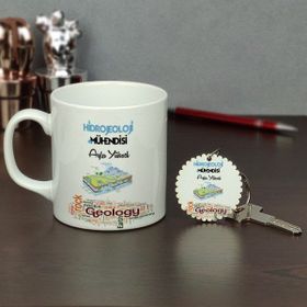 Hediyelen Hidrojeoloji Mühendisi Kupa Bardak ve Anahtarlık Set