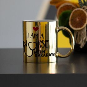 Hediyelen I Am A Nurse Gold Kupa Bardak