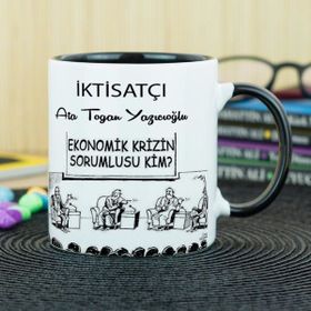 Hediyelen İktisatçı Siyah Kupa Bardak
