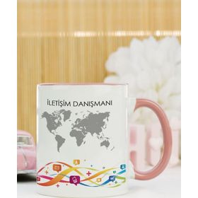 Hediyelen İletişim Danışmanı Pembe Kupa Bardak