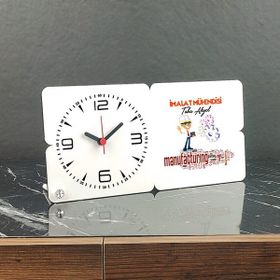 Hediyelen Imalat Mühendisi Ahşap Masa Saati