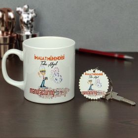 Hediyelen Imalat Mühendisi Kupa Bardak ve Anahtarlık Set