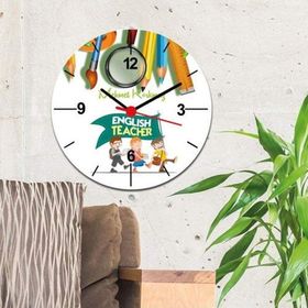 Hediyelen İngilizce Öğretmeni Duvar Saati