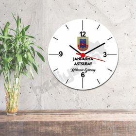 Hediyelen Jandarma Astsubay Duvar Saati