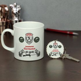 Hediyelen Jandarma Özel Harekat Siyah Kupa Bardak