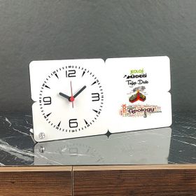 Hediyelen Jeoloji Mühendisi Ahşap Masa Saati