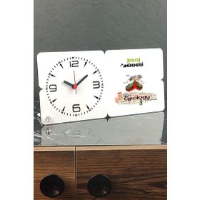 Hediyelen Jeoloji Mühendisi Ahşap Masa Saati
