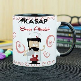 Hediyelen Kasap Siyah Kupa Bardak