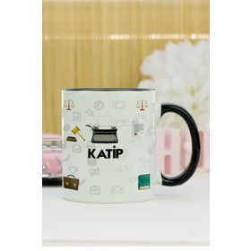 Hediyelen Katip Siyah Kupa Bardak