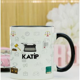 Hediyelen Katip Siyah Kupa Bardak