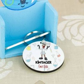 Hediyelen Kimyager Erkek Figür Duvar Saati