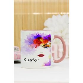Hediyelen Kuaför Pembe Kupa Bardak