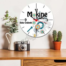 Hediyelen Makine Mühendisi Çark Tasarım Duvar Saati
