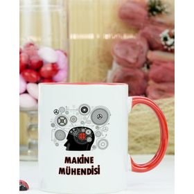 Hediyelen Makinist Kırmızı Kupa Bardak