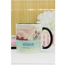 Hediyelen Mimar Siyah Kupa Bardak