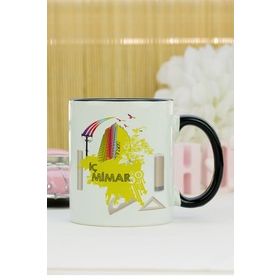 Hediyelen Mimar Siyah Kupa Bardak