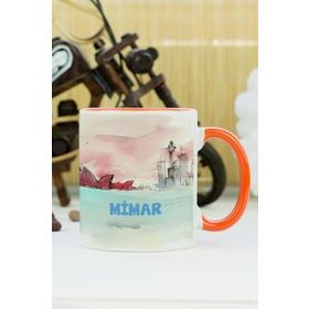 Hediyelen Mimar Turuncu Kupa Bardak