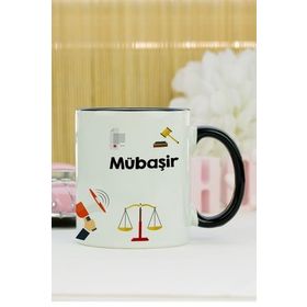 Hediyelen Mübaşir Siyah Kupa Bardak