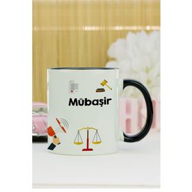 Hediyelen Mübaşir Siyah Kupa Bardak