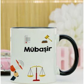Hediyelen Mübaşir Siyah Kupa Bardak