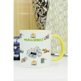 Hediyelen Muhasebeci Sarı Kupa Bardak
