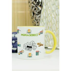 Hediyelen Muhasebeci Sarı Kupa Bardak