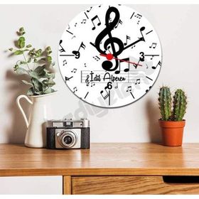 Hediyelen Müzik Öğretmenine Hediye Sol Anahtarı Tasarım Duvar Saati