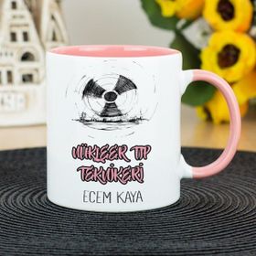 Hediyelen Nükleer Tıp Teknikeri Pembe Kupa Bardak