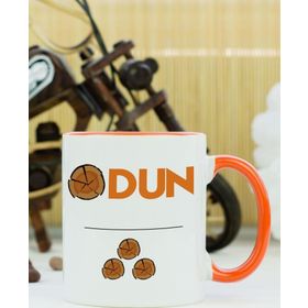 Hediyelen Odun Turuncu Kupa Bardak