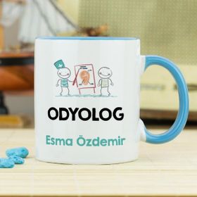 Hediyelen Odyolog Mavi Kupa Bardak