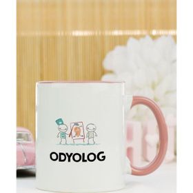 Hediyelen Odyolog Pembe Kupa Bardak