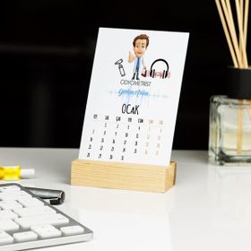 Hediyelen Odyometrist Erkek Figür Duvar Saati