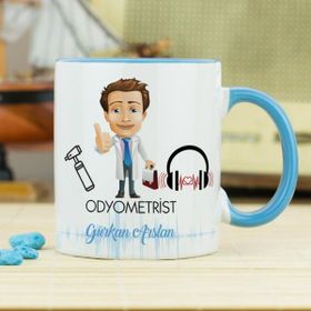 Hediyelen Odyometrist Mavi Kupa Bardak