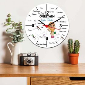 Hediyelen Öğretmen Duvar Saati