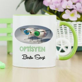 Hediyelen Optisyen Yeşil Kupa Bardak