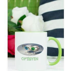 Hediyelen Optisyen Yeşil Kupa Bardak
