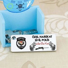 Hediyelen Özel Harekat Sivil Polis Duvar Saati