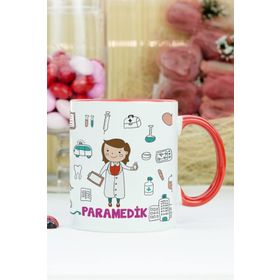 Hediyelen Paramedik Kırmızı Kupa Bardak