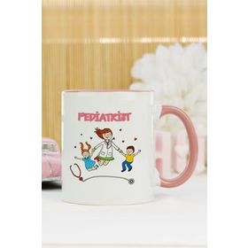 Hediyelen Pediatrist Pembe Kupa Bardak