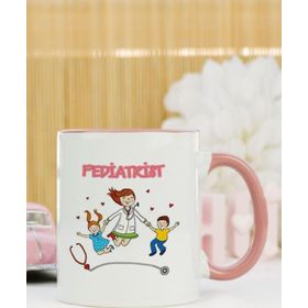 Hediyelen Pediatrist Pembe Kupa Bardak