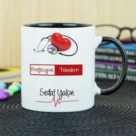 Hediyelen Perfüzyon Teknikeri Kırmızı Kupa Bardak
