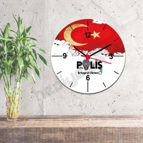 Hediyelen Polis Jop Tasarım Duvar Saati
