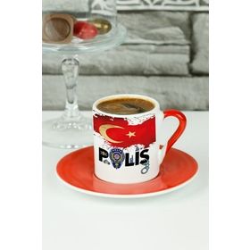 Hediyelen Polis Kırmızı Kupa Bardak
