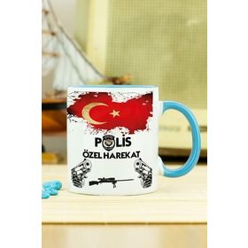 Hediyelen Polis Özel Harekat Mavi Kupa Bardak