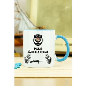 Hediyelen Polis Özel Harekat Mavi Kupa Bardak